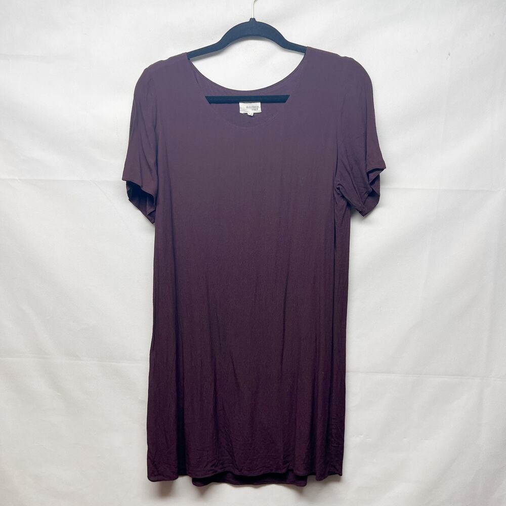 Wilfred Free Aritzia Short Sleeve Burgundy Women's Tunic Dress Size Medium